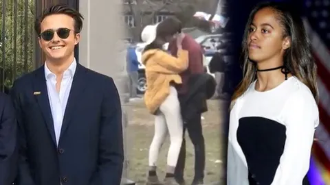 ฮือฮา ลูกสาวคนโตโอบามา จุมพิตหนุ่มหล่อ ในงานแข่งกีฬา ม.ฮาร์วาร์ด