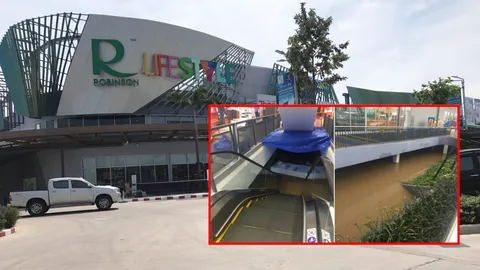 โรบินสัน เพชรบุรี แจงน้ำท่วมแค่ชั้นใต้ดิน ยันเปิดบริการปกติ