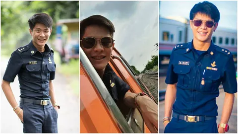 ทำไมเรายังไม่วาร์ป! ชาวเน็ตฮือฮา 'พนักงานรถจักร' หล่อบอกต่อด้วย