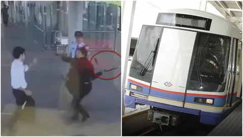 รฟม.แจง รปภ.ต้องปฏิบัติหน้าที่ตามคู่มือ กรณีโรคจิตทำร้ายพลเมืองดีบน MRT