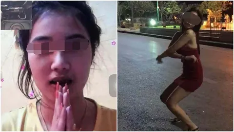 สาวสิงห์บุรีกราบขอโทษ หลังชาวเน็ตด่าเต้นเซ็กซี่หน้าศาลหลักเมืองชัยนาท