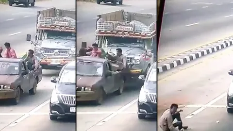 สิบล้อเบรกแตก เสยท้ายกระบะ จอดติดไฟแดง ตาย 1 เจ็บ 5 (คลิป)