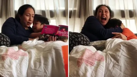ทั้งฮาและน่ากลัว! อดีตนางร้าย กิ๊ก สุวัจนี ทำหน้าที่แม่อ่านหนังสือผีให้ลูก (คลิป)