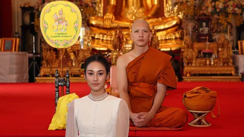 นิว บวชทดแทนคุณพ่อแม่ อึ้ง... นาว เป็น ‘นางฟ้าสายย่อ’