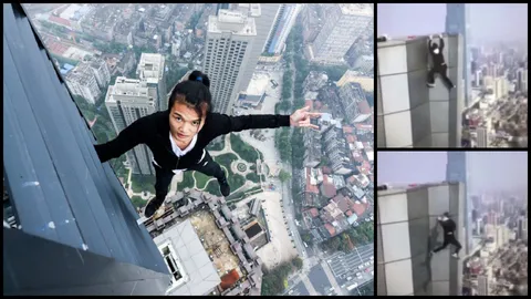 สลด นักปีนตึกจีนไต่ตึกสูง หาเงินแต่งงาน-รักษาแม่ป่วย แต่พลาดร่วงดับ (คลิป)