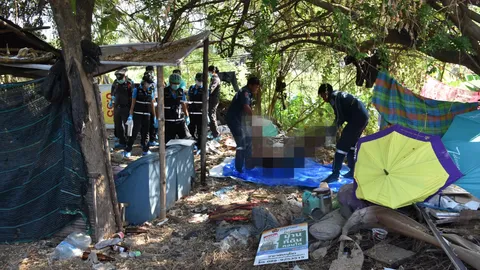 หนุ่มใหญ่พิษณุโลก ถูกฟันไม่ยั้ง 9 แห่ง ดับคาเพิงพัก ลูกสงสัยชายหัวโล้น