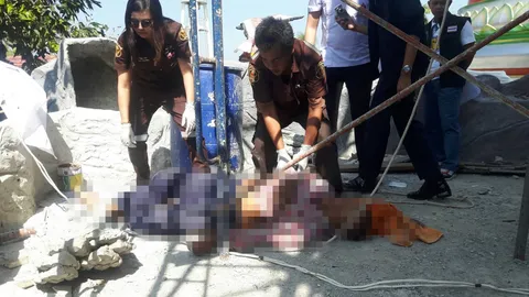 สลด ลุงช่างก่อสร้าง ปีนนั่งร้านทำงาน พลาดตกหัวฟาดพื้นดับคาวัด