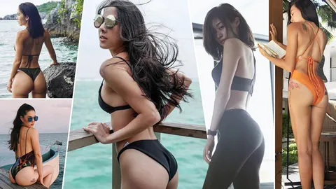 ว้าว! หุ่นดีมีบั้นท้าย ส่องสาวคนดังหันหลังก้นมาเป็นลูก  