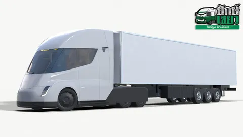 TESLA SEMI โคตรหัวลากพลังไฟฟ้า ชาร์จไฟ 1 ครั้งวิ่งยาว 800 กิโลเมตร  