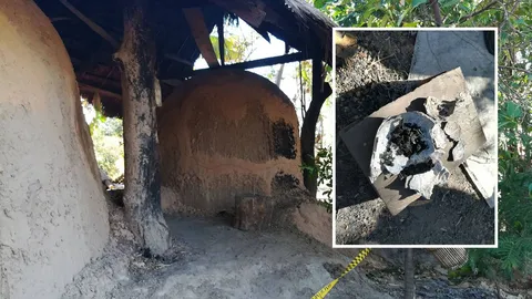 เมียช็อก! ไปตามผัวเจอเหลือแค่กะโหลก คาดเก็บถ่านในเตาสลบโดนไฟเผาตาย