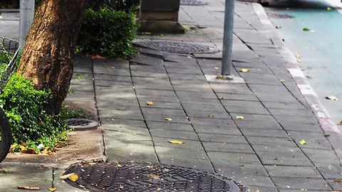 คนเห็นแก่ตัว นำรถยนต์ขึ้นมาจอดขวางทางเท้า บนฟุตปาทหน้าตาเฉย!