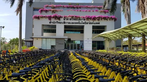 ofo บริการจักรยานแบ่งปันที่ มทร.ธัญบุรี รับกีฬามหาวิทยาลัยครั้งที่ 45