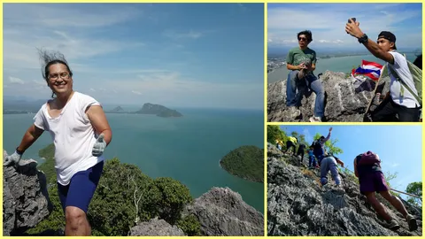 ปีนเขาล้อมหมวก เซลฟี่สามอ่าวประจวบฯ กิจกรรมสุดฟิน ก่อนสิ้นปี