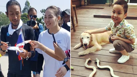 ชมความน่ารัก น้องข้าวหอม ลูก ตั๊ก เล่นกับน้องหมา ตูน บอดี้สแลม (คลิป)