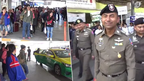 บขส.เพิ่มรถ 4.5 พันเที่ยว รองรับ ปชช.กลับกรุง หมอชิตแน่น แท็กซี่ไม่พอ