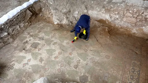 พื้นโมเสกเก่าแก่