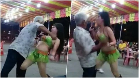 เรียกพี่ยังไหว! ศึกนี้ลุงจะสู้ แดนซ์กระจาย ลืมไปเลยว่าสูงอายุ (คลิป)