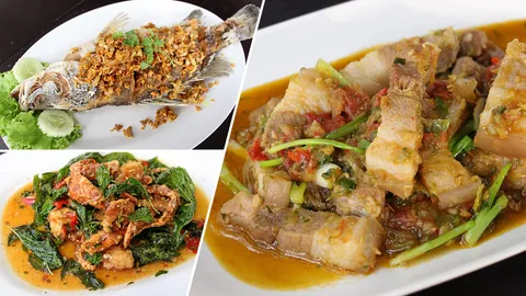 ผัดเผ็ดสายฝน เมนูสูตรพม่า