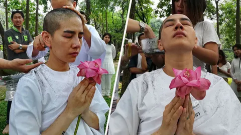 อ้อนน้อยดีเจสาวหล่อดังโกนหัวบวช เผยคดีทุบหน้าสาวยังไม่จบ (คลิป)