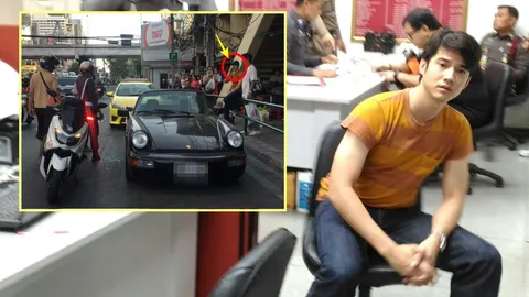 ตร.ดำเนินคดีแท็กซี่ใจร้อน ยิงกระจกรถปอร์เช่ มาริโอ้ แตก ปมขับปาดหน้า!