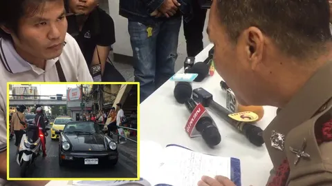 โดนทั้งคู่! ตร.ปรับ 1 พัน ‘มาริโอ้-แท็กซี่หัวร้อน’ ขับรถโดยประมาท