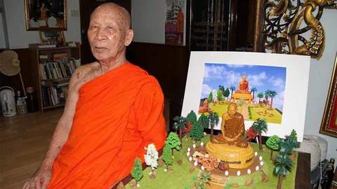 รูปเหมือนใหญ่สุด “หลวงพ่อเกษม เขมโก”