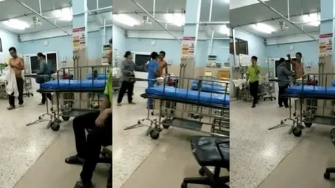 หนุ่มเมาไปตัดไหมที่ รพ. โวยเจ้าหน้าที่ ด่าลั่นห้องฉุกเฉิน (คลิป)