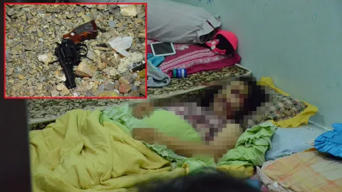 สาวถูกยิงดับคาที่นอน ผัวอ้างปืนลั่น! ตร.ยังไม่ปักใจเชื่อ