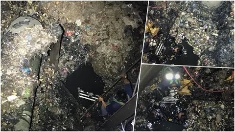 ผู้เสียสละ! ชาวเน็ตชื่นชม ทีมกู้ภัยดำค้นหาผู้สูญหายในบ่อบำบัด (คลิป)