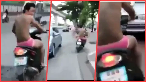 สั่งจำคุก30วัน เสี่ยโป้ นุ่งกางเกงสีชมพู ซิ่งรถย้อนศรบนฟุตปาท 