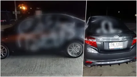 เมียโทรตามไม่กล้าขับกลับบ้าน! หนุ่มครวญ รถโดนพ่นคำหยาบรอบคัน