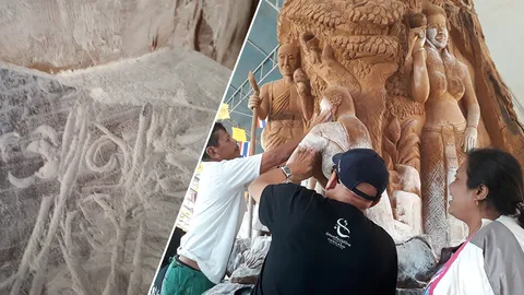 ได้ข่าวถูกกันเพียบ! คนแห่ไหว้เจ้าแม่ตะเคียน วัดที่สุราษฎร์ เลขโผล่ชัดเจน