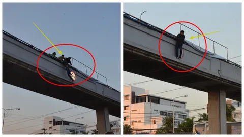 วัยรุ่นอกหัก! หนุ่ม13 ปี สาวไม่รับรัก อยากตาย จ่อโดดสะพานลอยประชดชีวิต