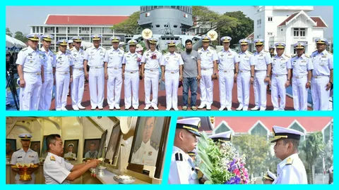'บิ๊กนุ้ย' ร่วมงานสดุดีวีรชนกองทัพเรือ 2561 เพื่อระลึกถึงทหารกล้า