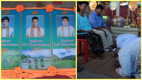 พ่อชาวนาน้ำตาไหล กัดฟันส่งลูกชาย3คนจนจบวิศวะ นัดบวชแทนคุณพร้อมกัน 
