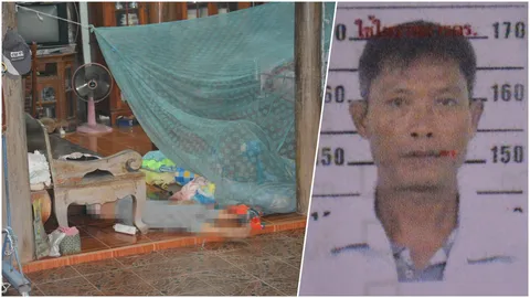 ผัวคลั่ง ลากเมียออกจากห้อง มาจ่อยิงกลางบ้าน ดับต่อหน้าหลาน