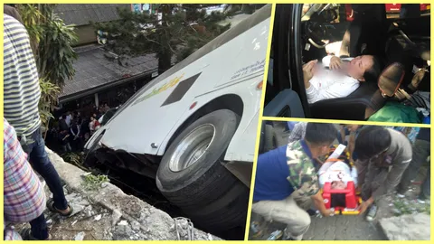 ด่วน รถทัวร์ลงดอยสุเทพเบรกแตกชนระนาว พุ่งตกร่องลึก นทท.เจ็บ11 (คลิป)  