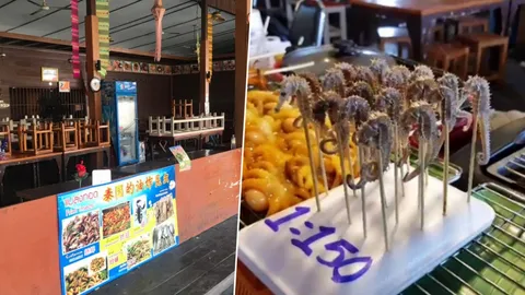 ตลาดน้ำ4ภาคพัทยา สั่งปิดร้าน 'ม้าน้ำย่าง' พบคนจีนนิยม เชื่อบำรุงเซ็กซ์