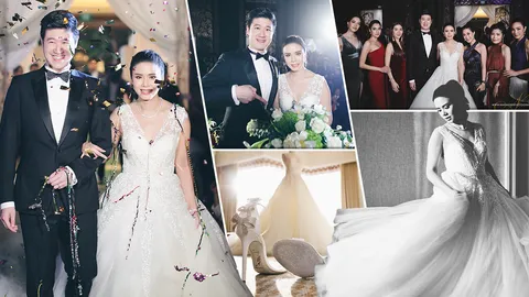 อลังการพันล้าน! หรูหรา เซเลบแน่น เก็บตกงานแต่ง ‘แพร ธรรมวัฒนะ’ 