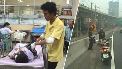 พ่อวอนช่วยค่ารักษา กระบะชน จยย. แล้วหนี ลูก 5 ขวบ ขาหัก-รอเอกซเรย์สมอง (คลิป)