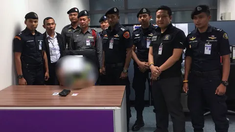 เกลือเป็นหนอน! รวบหน.ฝ่ายขนกระเป๋าสนามบินภูเก็ต ขโมยของผู้โดยสาร