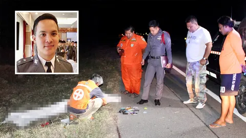 สยอง! 'หมวดแบงค์' ลูกอดีตส.ส.ดัง ซิ่งดูคาติ เสยท้ายสิบล้อดับคาที่