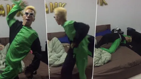 จุดจบพ่อบ้านใจกล้า! หนุ่มโชว์วิธีง้อแฟนแบบมีจังหวะ แต่สุดท้ายสลบเหมือด (คลิป)