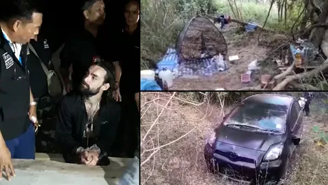 รวบแล้วกิ๊กฝรั่งเศส ร่วมสาวฆ่าเผาอิตาลี เจอรถซุกป่า ตั้งแคมป์เหมือนปิกนิก