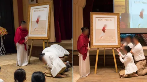 เฉียด 12 ล้าน! โซเชียลข้องใจภาพประมูล ‘อ.อ้อย เตโชวิปัสสนา' แพงไปไหม