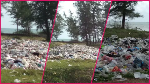 ชาวสทิงพระสุดทน ร้องหน่วยงานรัฐช่วยเก็บกองขยะ หน้าหาดส่งกลิ่นเหม็น