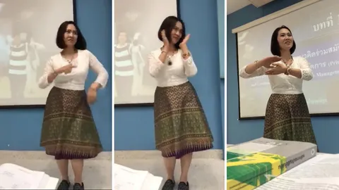 หายง่วงเลย! อาจารย์ชวนเต้นคุกกี้เสี่ยงทาย คืนความสดใสให้ลูกศิษย์ (คลิป)