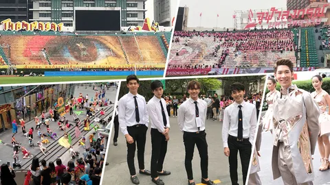 คึกคัก! ส่อง 'งานบอลจุฬาฯ-ธรรมศาสตร์' สวยหล่อมาเต็ม เจ้าหน้าที่คุมเข้ม