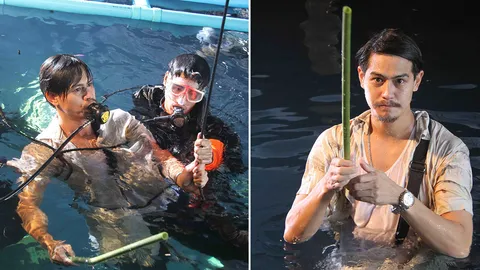 ตี๋ใหญ่กับก้านมะละกอในตำนาน! นิว-ดอม-ซัน งมคลองลึกไล่ล่า น้ำ