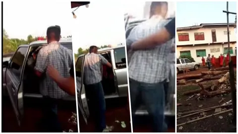 ลุงเมากร่าง ชกพระหน้าหงาย บาปหนา ราวีไม่เลิกตามไปหาเรื่องต่อถึงวัด (คลิป)